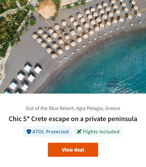 Chic 5* Crete escape on a private peninsula
