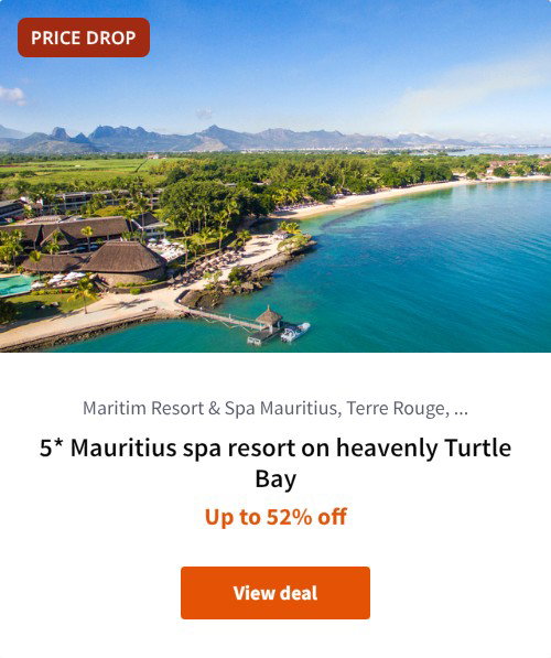 5* Mauritius spa resort on heavenly Turtle Bay