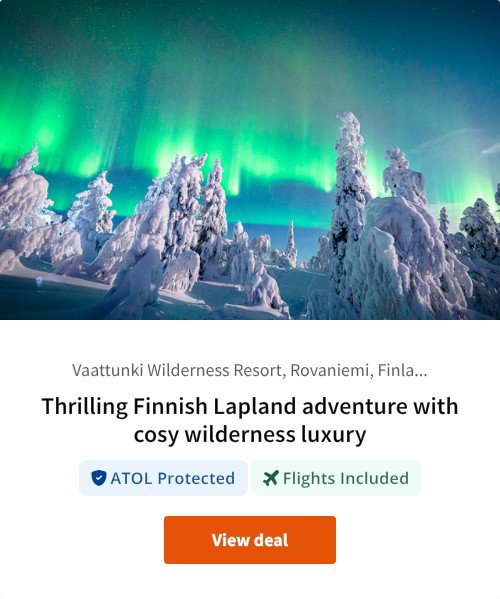 Thrilling Finnish Lapland adventure with cosy wilderness luxury