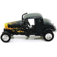1932 Ford Hot Rod - Black Flames 1:18 Scale Diecast Model by Motormax