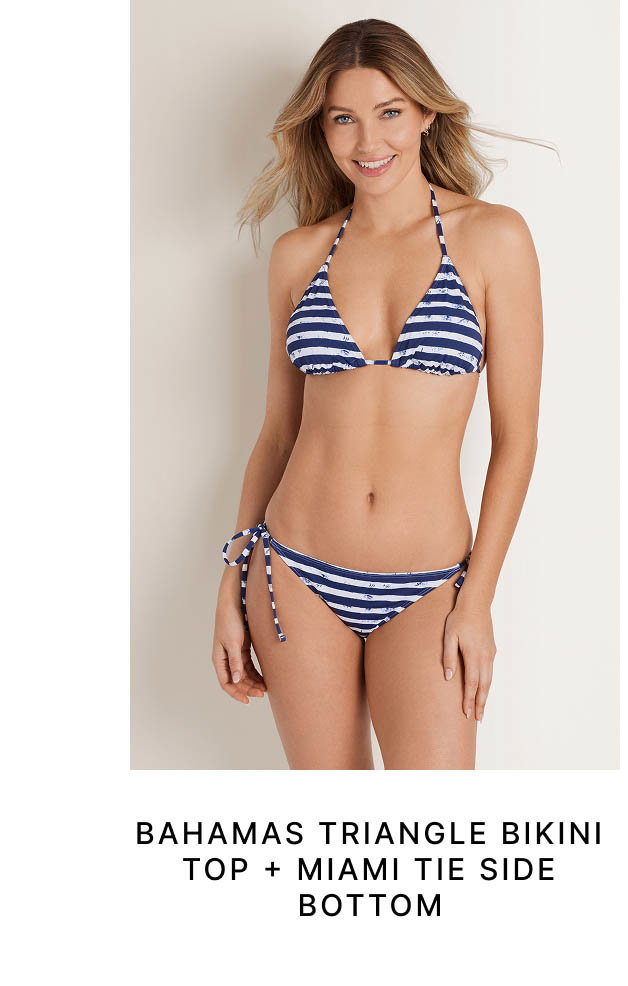 Bahamas Triangle Bikini Top + Miami Tie Side Bottom