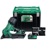 Hikoki NR1838DKAJXZ 18V Brushless Metal Connector Nailer, 2x BSL36A18X 5.0Ah Batteries, Charger & Stackable System Case 4