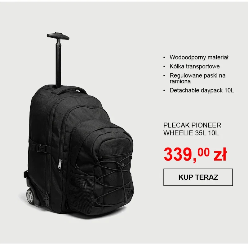 Plecak Pioneer Wheelie 35L 10L