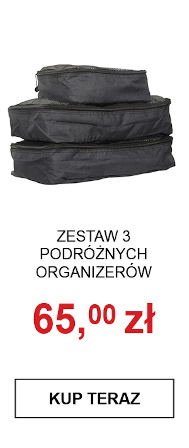 Zestaw 3 podróżnych organizerów