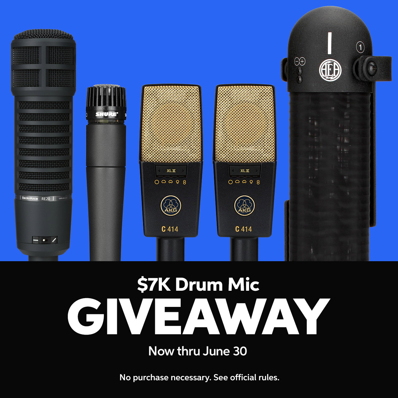 $7K Drum Mic Giveaway — Now thru June 30