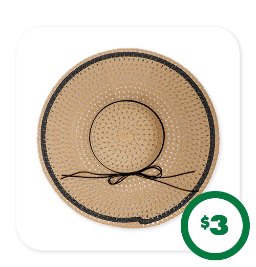 $3 Straw Hats