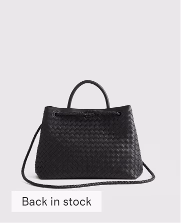 Italian Leather Handwoven Satchel