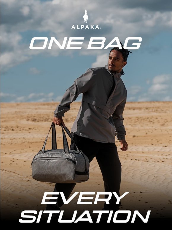 The only bag you need this weekend.