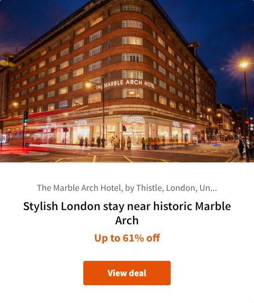 Stylish London stay near historic Marble Arch