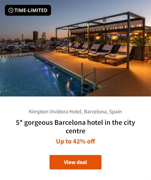 5* gorgeous Barcelona hotel in the city centre