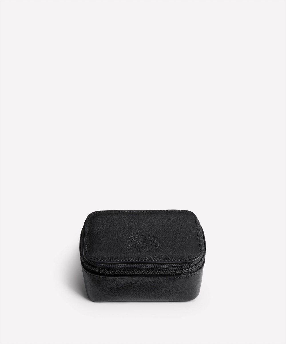 Travel Watch Case Vintage Black