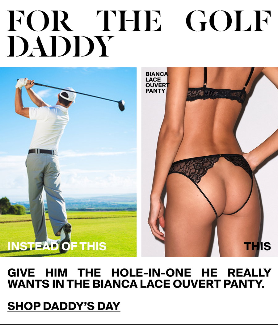 For The Golf Daddy - Bianca Lace Ouvert Panty