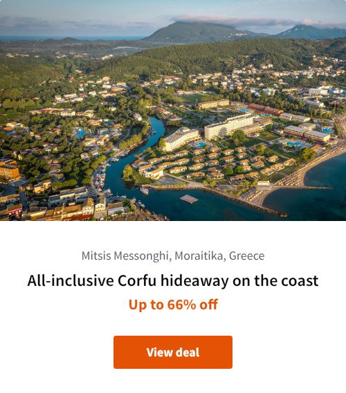 All-inclusive Corfu hideaway on the coast