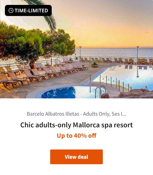 Chic adults-only Mallorca spa resort