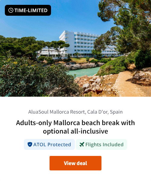 Adults-only Mallorca beach break with optional all-inclusive