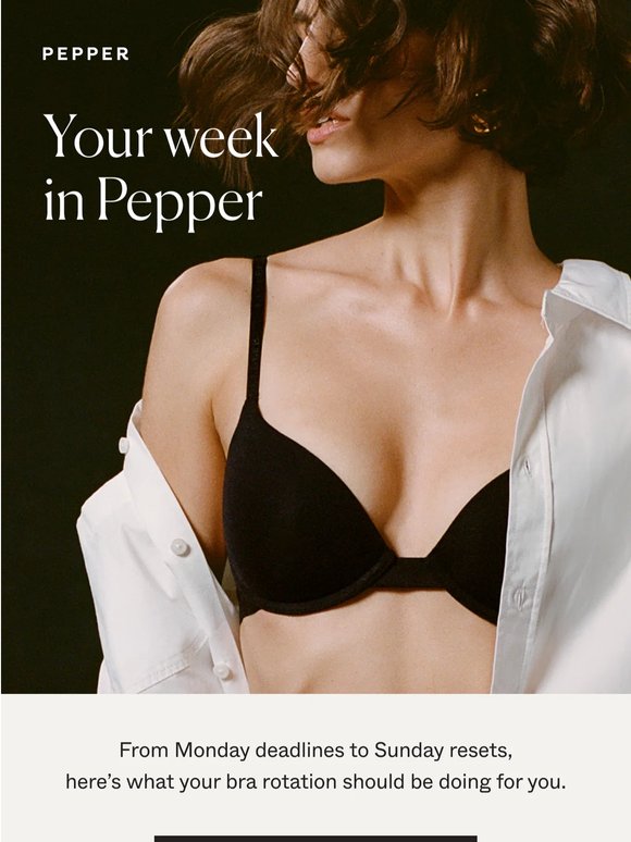 Seven days. Seven bras.