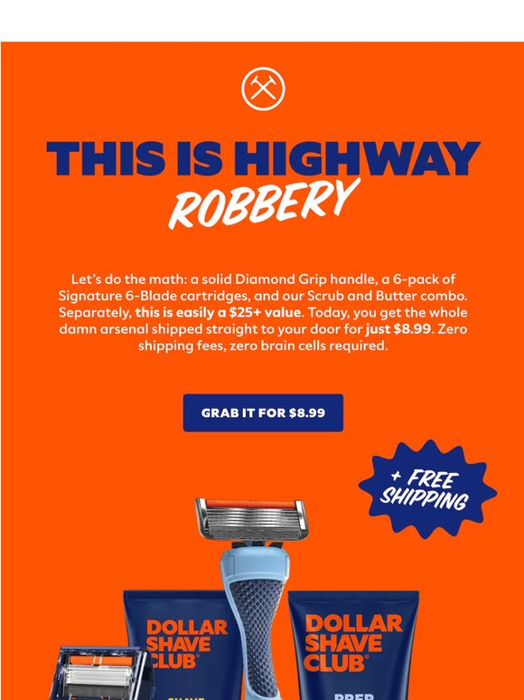 Your shave kit is only $8.99? Steal!