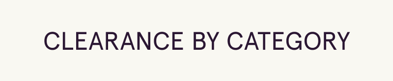 Clearance by category