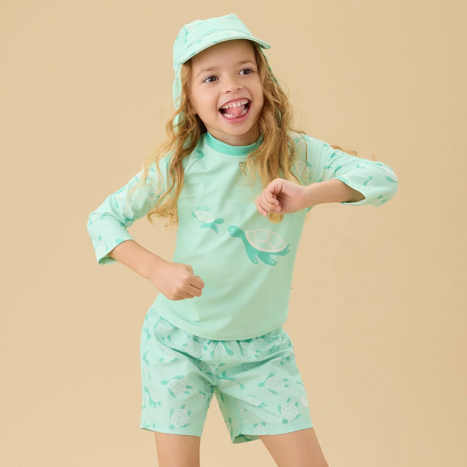 Image of Sea Turtle Rash Vest & Swim Shorts