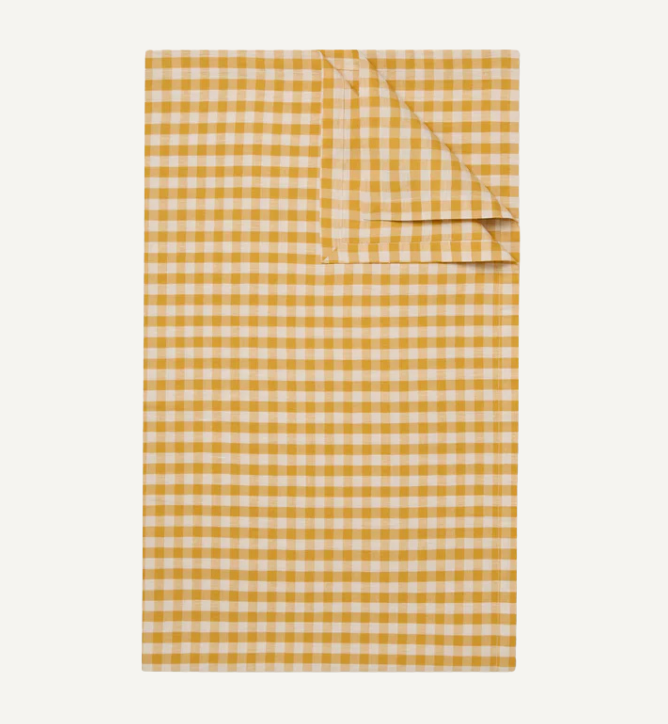 Honey Gingham Linen Blend Tablecloth