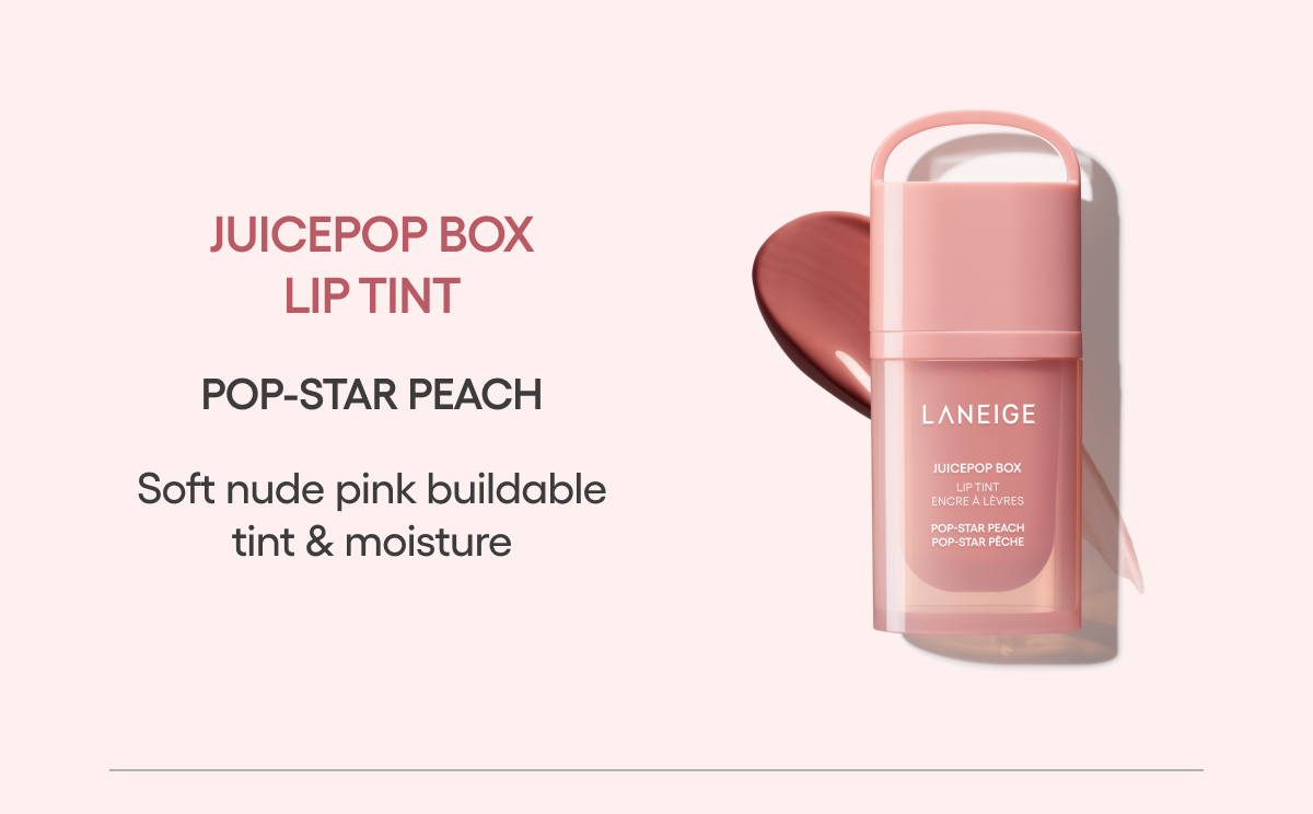 JUICEPOP BOX LIP TINT - POP-STAR PEACH