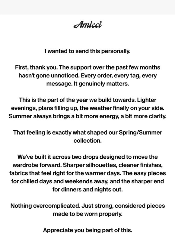 A message from our founder