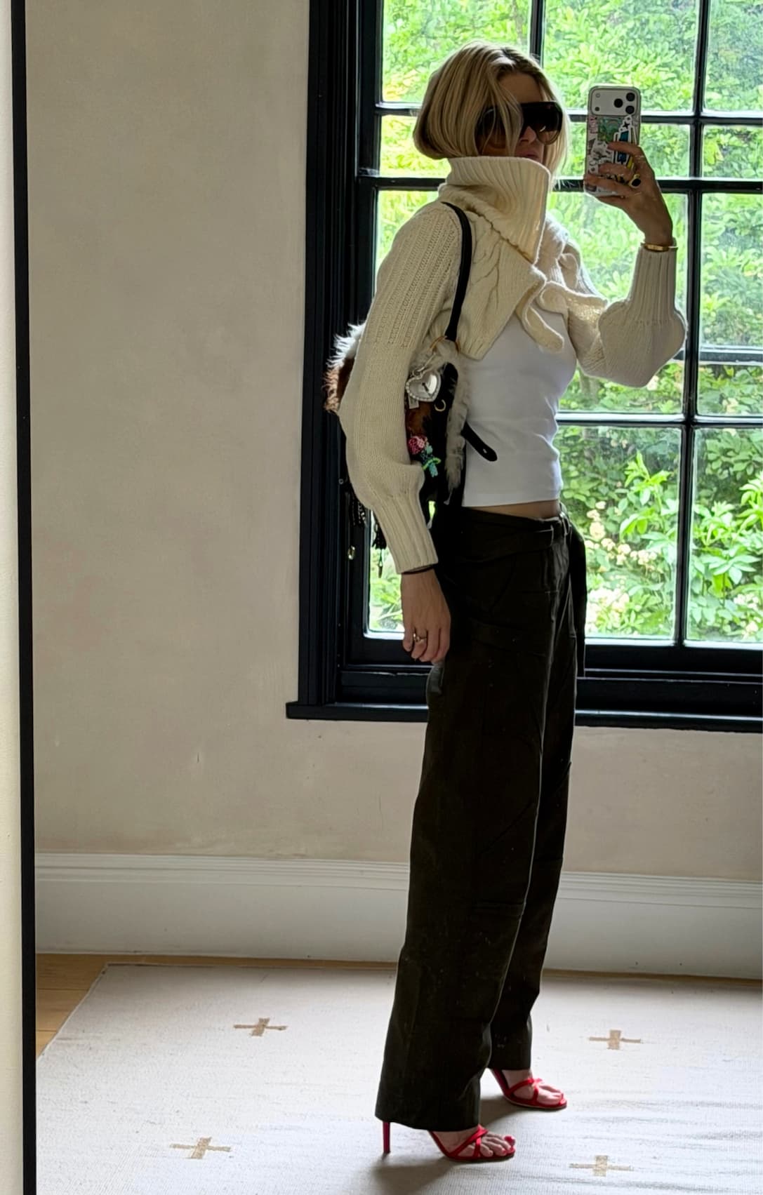 Phoebe-Lettice wearing Vixen Strappy Sandals