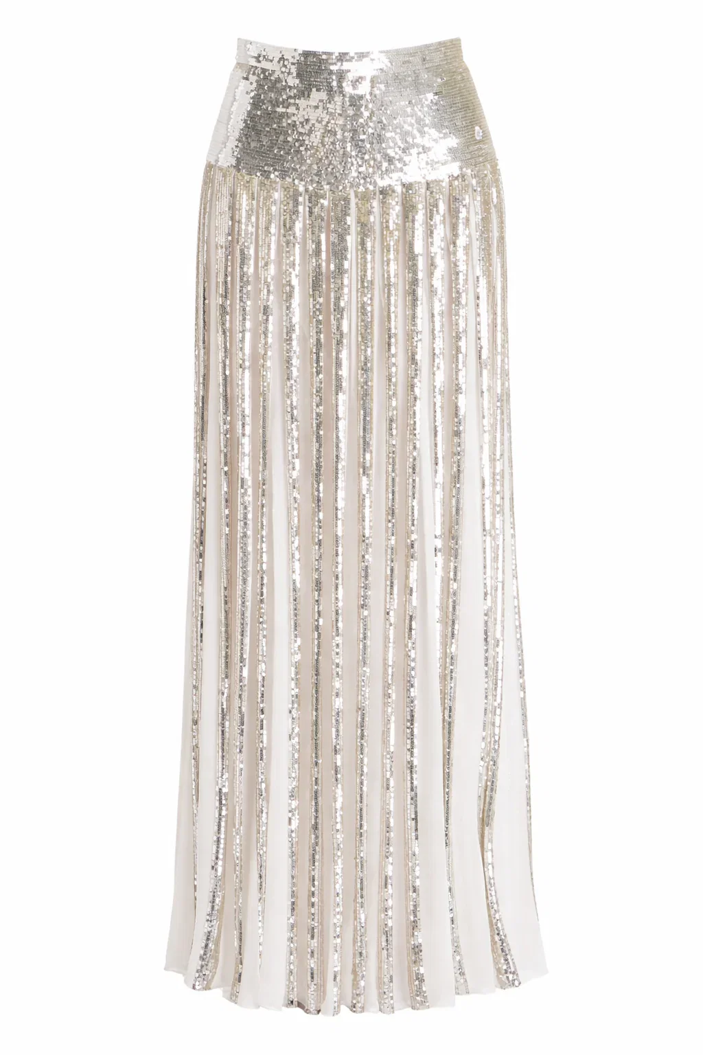 Image of Filigree Full Length Skirt - Silver