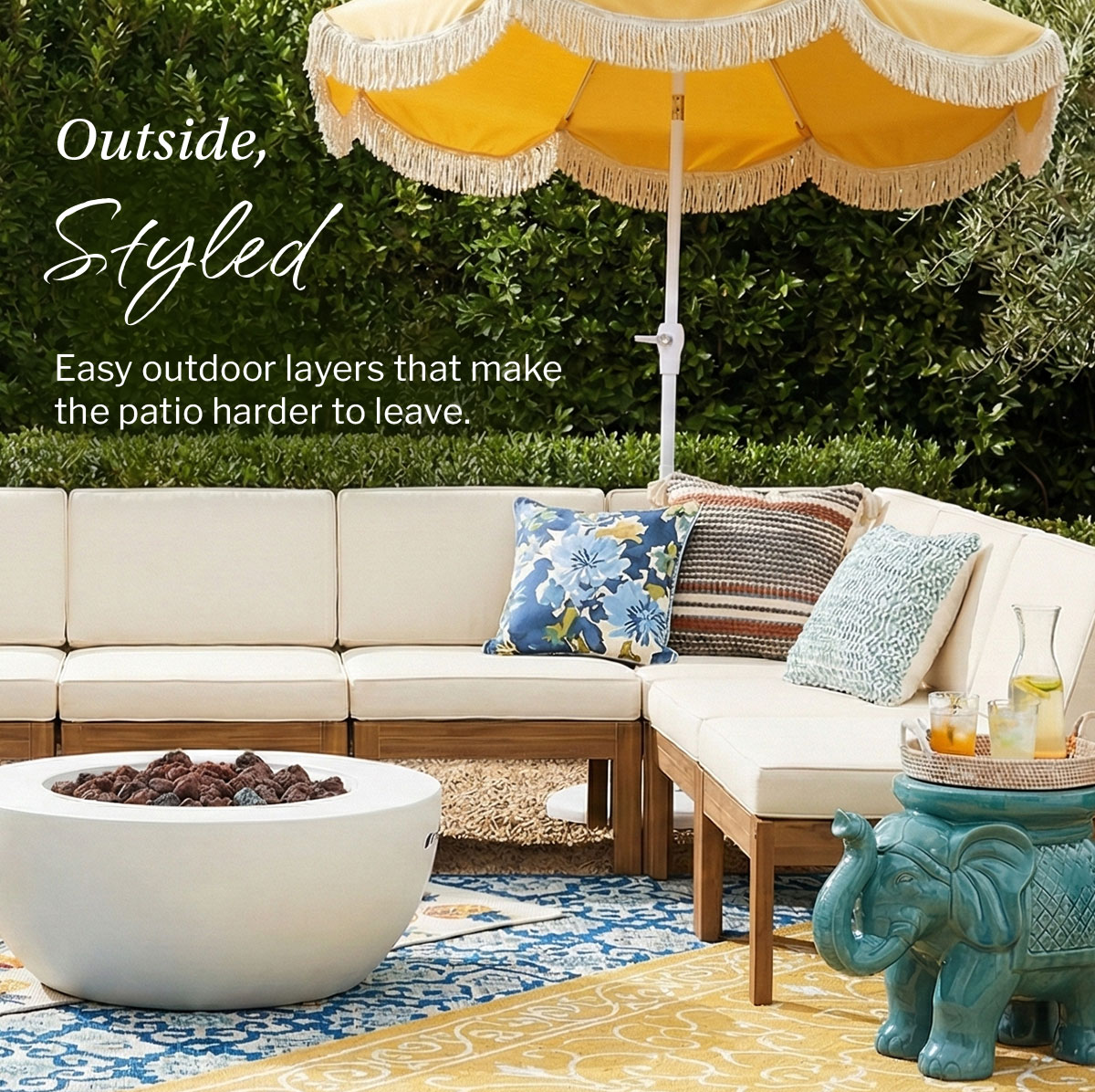 Outside styled 