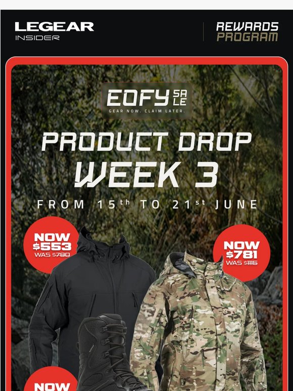 Week 3 Drop is live. Gear Now Claim Later.