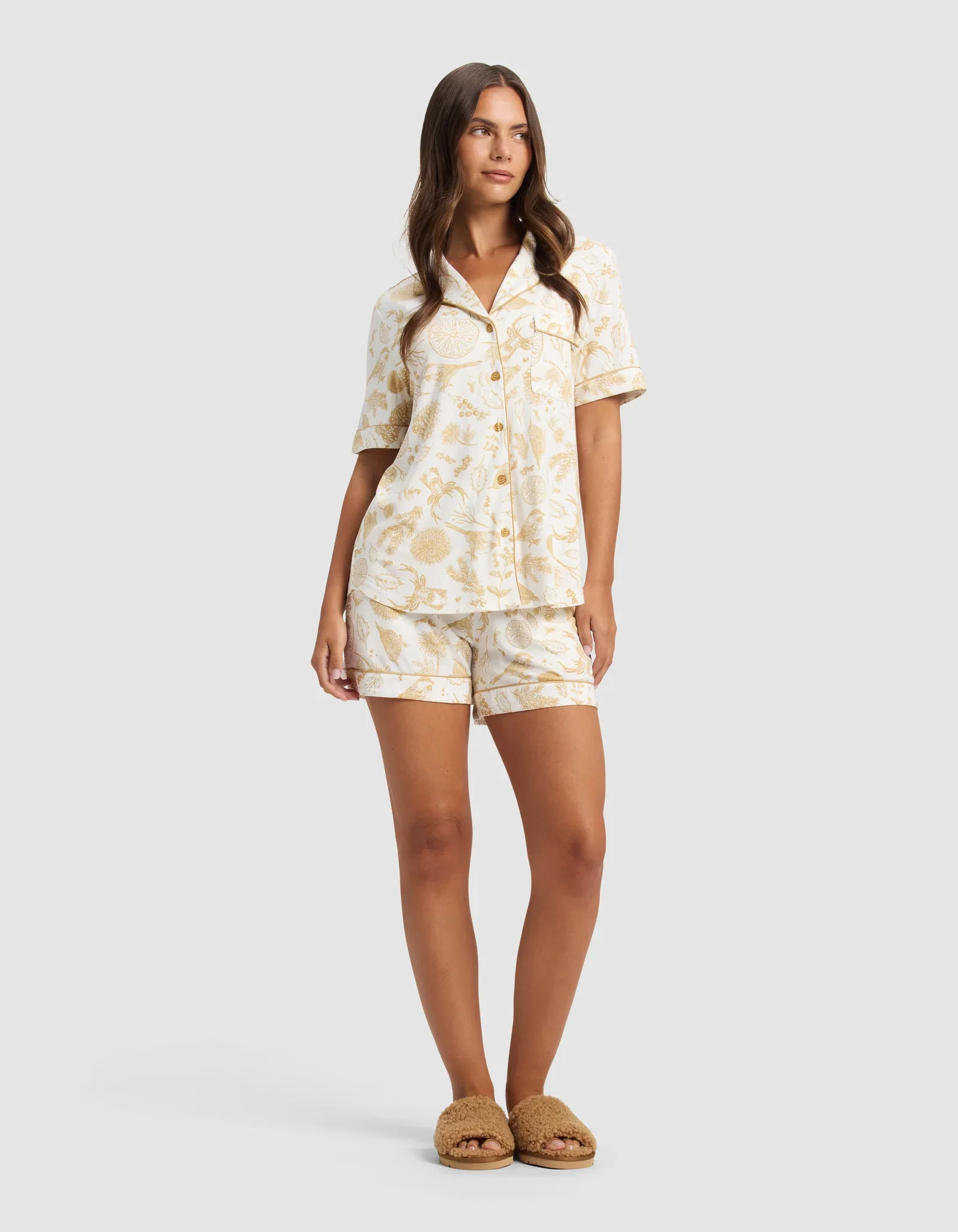 Image of Women's Bamboo Stretch-Knit Short Sleeve Pajama Set - Last Chance