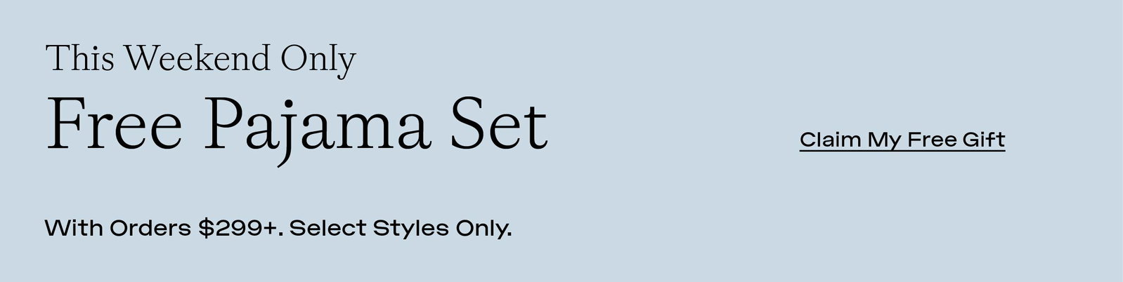 Free Pajama Set - Claim My Free Gift