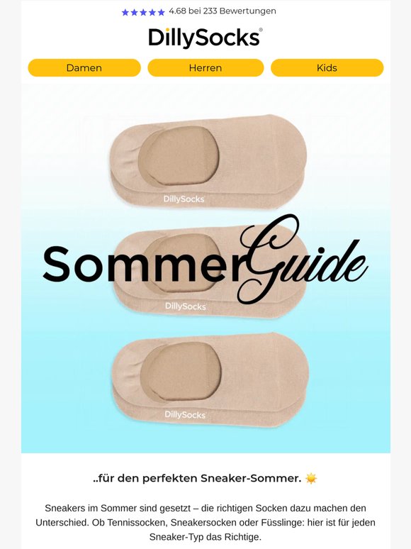 Was Sneaker-Fans im Sommer tragen. ☀️