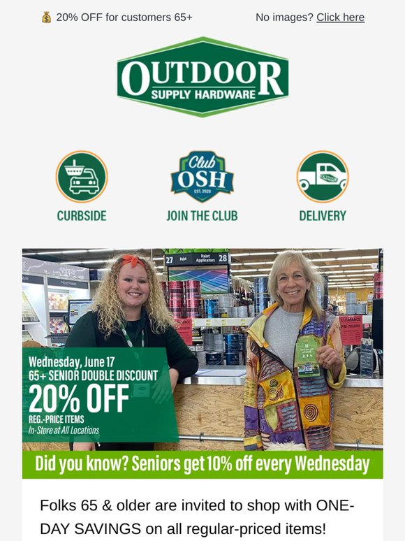 💰 It’s coming! Senior Double Discount
