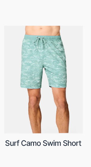 men's surf camo swim short