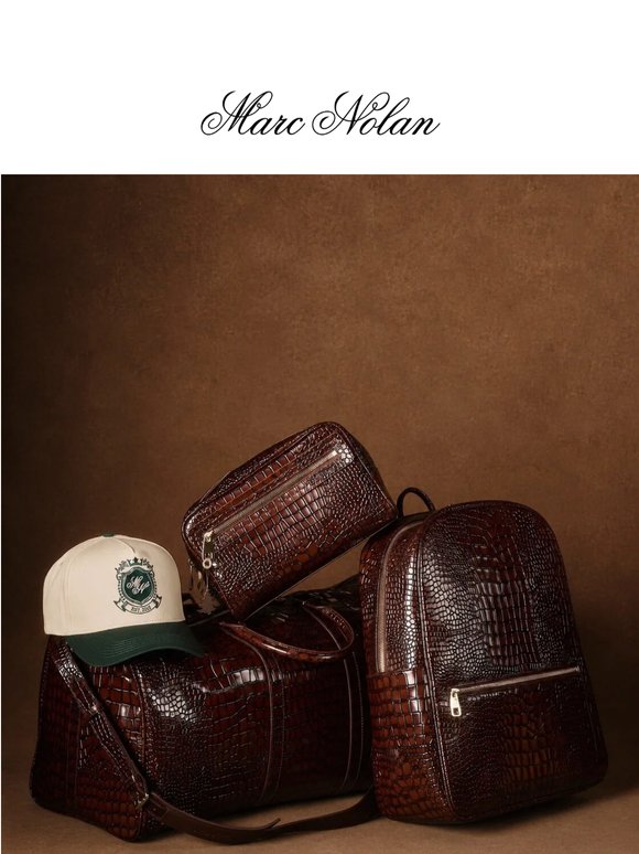 New bags. New accessories. All leather.
