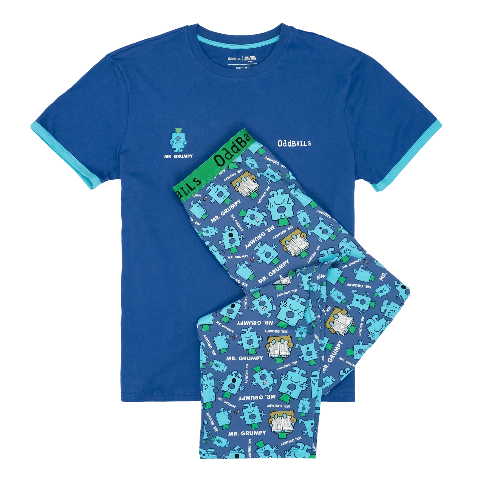Image of Mr Grumpy - Men's Long Pyjamas Set (T-Shirt & Trousers)