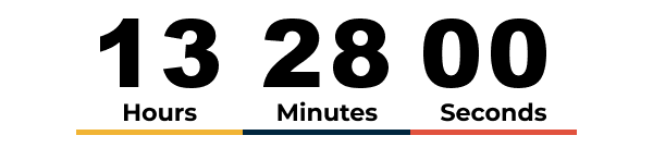 Countdown timer to midnight June 14
