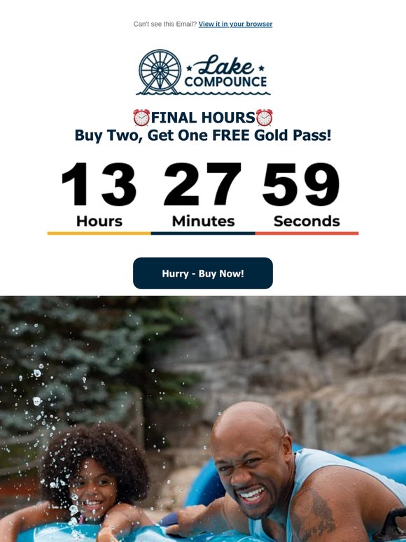 FINAL HOURS⏰ Snag a FREE Gold Pass!