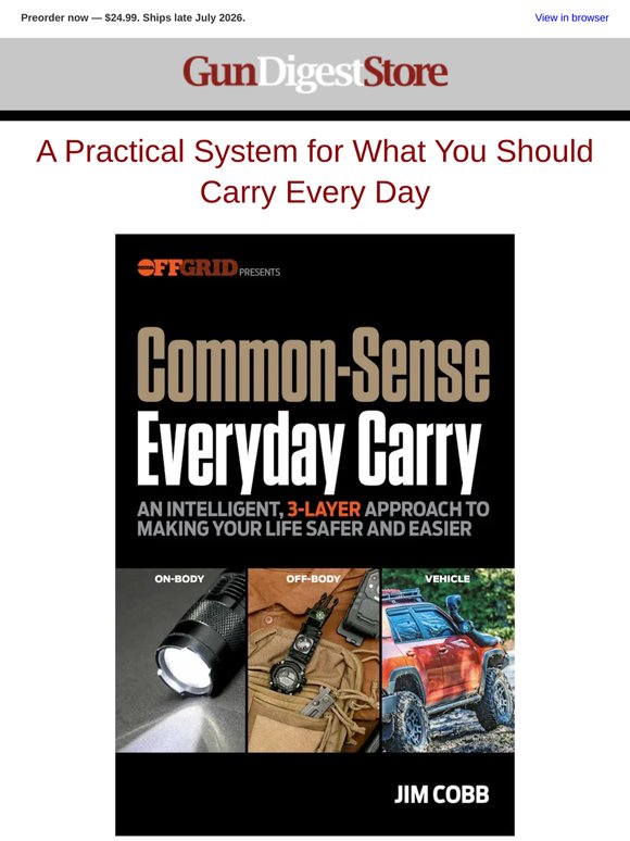 Now Available for Preorder — Common-Sense Everyday Carry