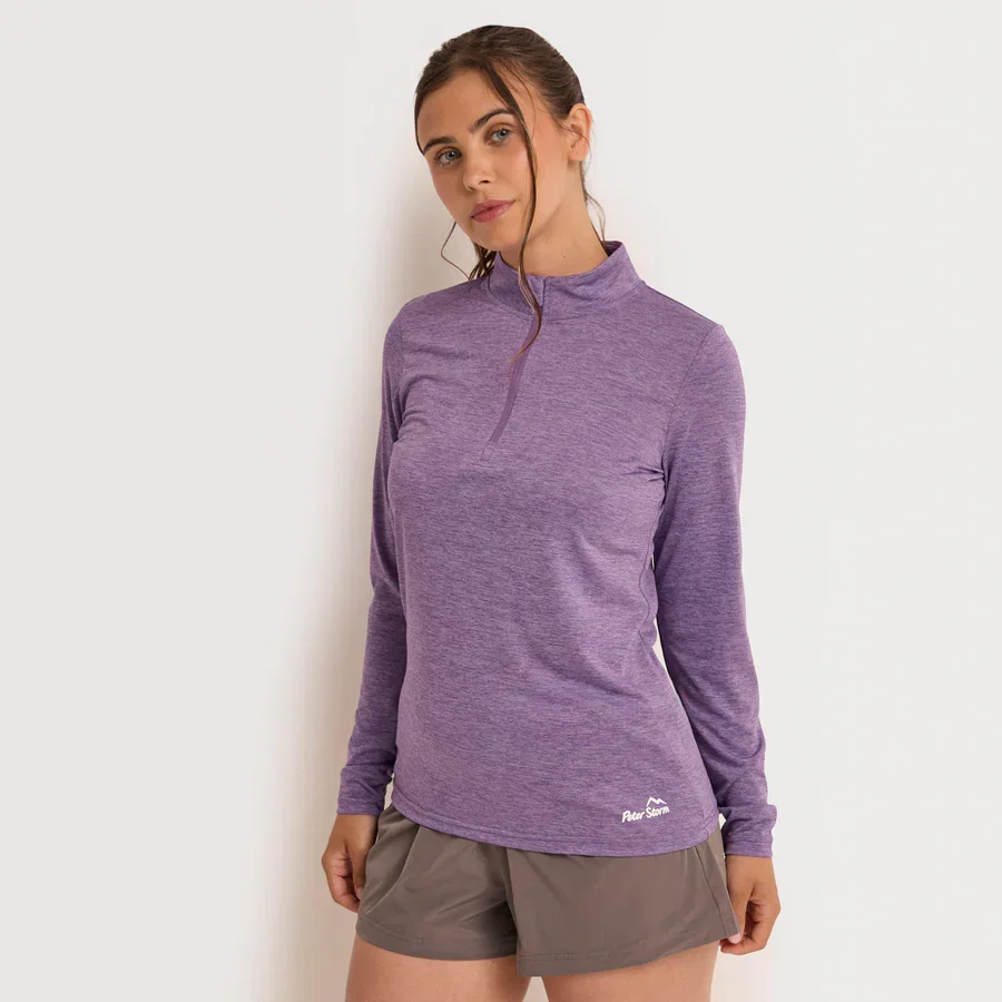 Peter Storm Women’s Long Sleeved Zipped Active T-Shirt