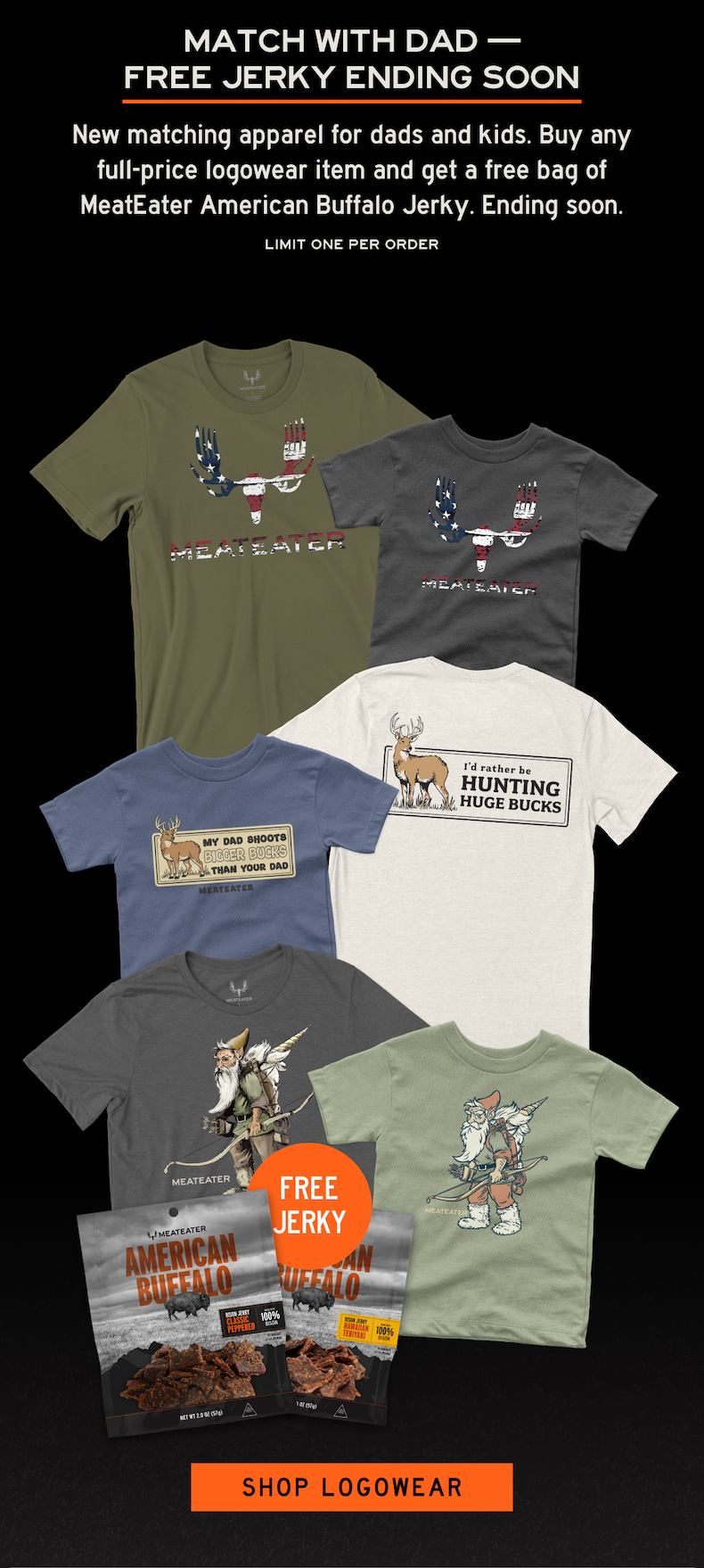 Free Jerky with Logowear purchase