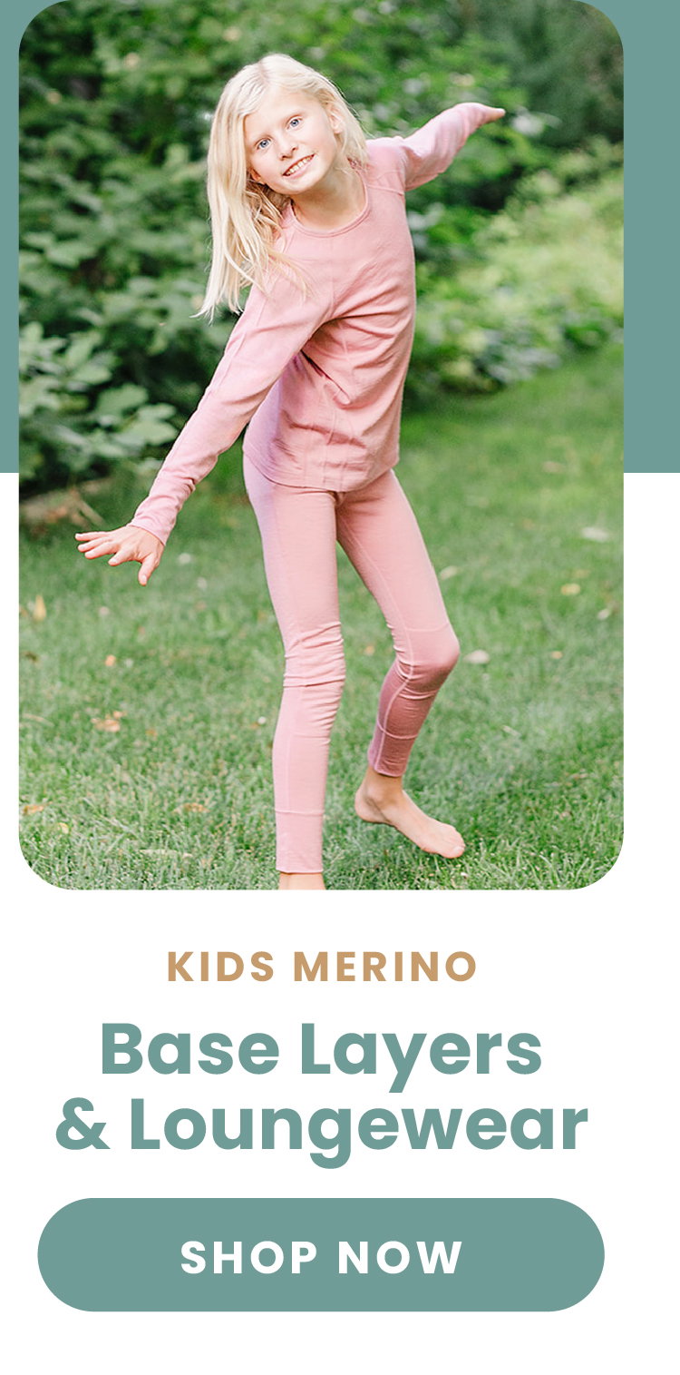Kids merino Base Layers & Loungewear