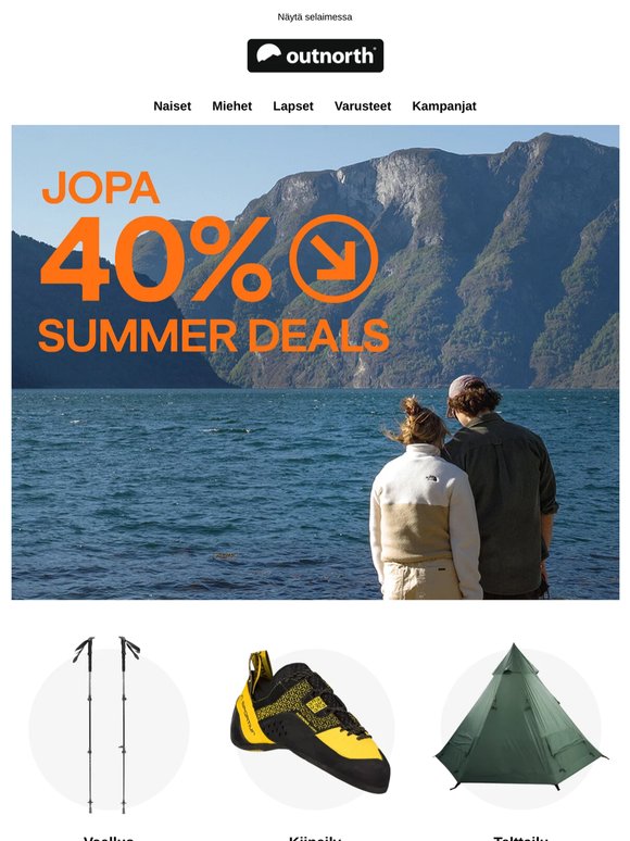 Kesätarjoukset ☀️ jopa 40 % alennusta