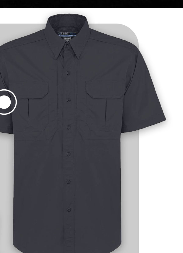 LAPG Men's Short Sleeve Button Up Tactical Field Shirt 2.0