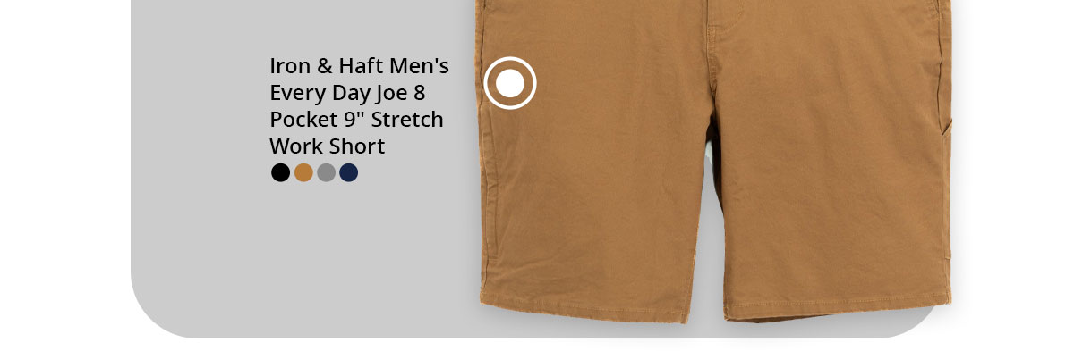 Iron & Haft Men's Every Day Joe 8 Pocket 9