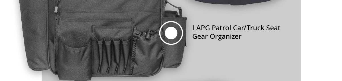LAPG Patrol Car/Truck Seat Gear Organizer