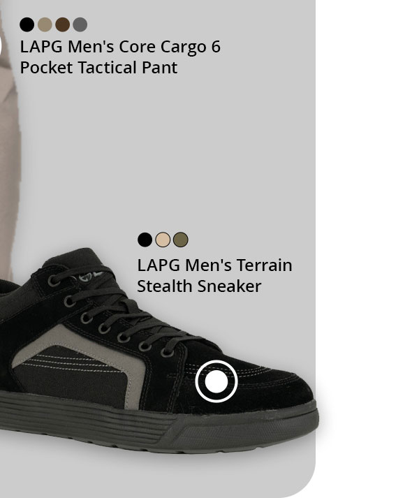 LAPG Men's Terrain Stealth Sneaker