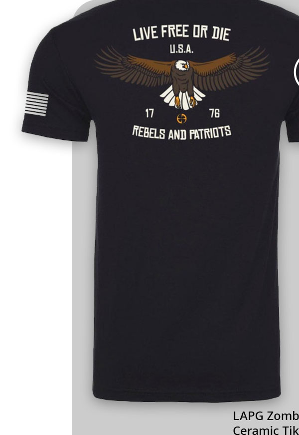 LAPG Men's Live Free Or Die Short Sleeve T-Shirt