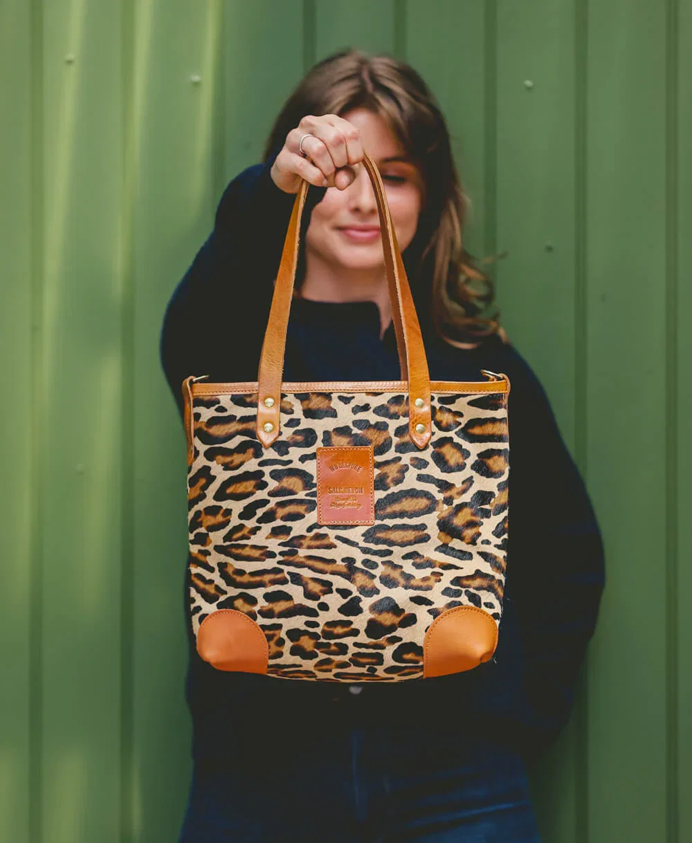 Small Tote in Leopard